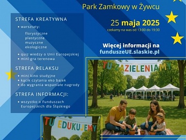 Rodzinny Piknik Plenerowy w żywieckim parku ekologiczne miasteczko